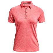 Under Armour Womens Zinger Short Sleeve Golf Polo Shirt - Vermillion