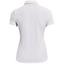 Under Armour Womens Zinger Short Sleeve Golf Polo Shirt - White/Silver - thumbnail image 2