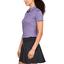 Under Armour Womens Zinger Short Sleeve Novelty Polo - Purple model front - thumbnail image 4