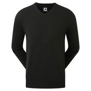 FootJoy Wool Blend V-Neck Sweater - Black