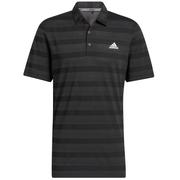 adidas 2 Colour Stripe Golf Polo - Black