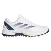 adidas AdiZero FG Golf Shoes - White/Navy