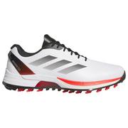 adidas AdiZero FG Golf Shoes - White/Red/Black