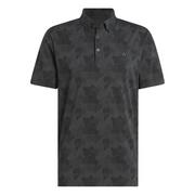 adidas Go-To Print Mens Polo Shirt -  Carbon/Black