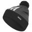 adidas Pom 3 Stripe Beanie - Black - thumbnail image 1