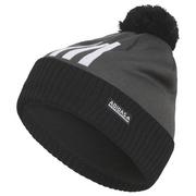 adidas Pom 3 Stripe Beanie - Black