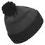 adidas Pom 3 Stripe Beanie - Black - thumbnail image 2