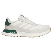 adidas S2G SL 24 Leather Golf Shoes - White/Aluminium/Green