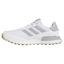 adidas S2G SL 24 Spikeless Golf Shoes - White/Silver/Gum - thumbnail image 2