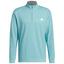 adidas Ultimate365 Classic Quarter Zip Golf Sweatshirt - Mint - thumbnail image 1