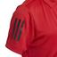 adidas Junior 3 Stripe Golf Polo - Collegiate Red - thumbnail image 4