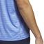 adidas Stripe Zip Golf Polo - Blue Fusion/White - thumbnail image 4