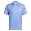 adidas Stripe Zip Golf Polo - Blue Fusion/White - thumbnail image 1