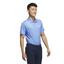 adidas Stripe Zip Golf Polo - Blue Fusion/White - thumbnail image 5