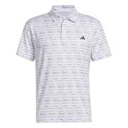 Next product: adidas Stripe Zip Golf Polo - White/Collegiate Navy