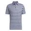 adidas 2 Colour Stripe Golf Polo - College Navy - thumbnail image 1