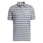 adidas 2 Colour Stripe Golf Polo - Grey Three - thumbnail image 1