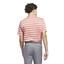 adidas 2 Colour Stripe Golf Polo - Preloved Scarlet - thumbnail image 2