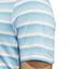 adidas 2 Colour Stripe Golf Polo - Semi Blue Burst - thumbnail image 4