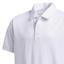 adidas Junior Performance Golf Polo - White - thumbnail image 4