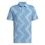 adidas Ultimate 365 All Over Print Golf Polo - Semi Blue Burst - thumbnail image 1