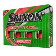 Srixon Soft Feel Brite Golf Balls - Red