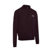 Next product: Callaway 1/4 Zip Merino Wool Tour Logo Golf Sweater - Dark Italian Plum