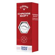 Callaway Chrome Soft Triple Track Golf Balls - 3-Ball Sleeve