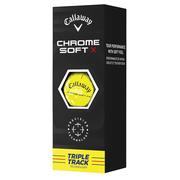 Callaway Chrome Soft X Triple Track Golf Balls Yelllow - 3-Ball Sleeve