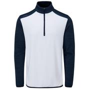 Ping Edison Half Zip Golf Sweater - White/Oxford Blue