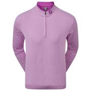 FootJoy Lightweight Microstripe Chill-Out Golf Sweater - Purple