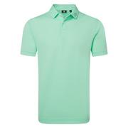 FootJoy Stretch Pique Solid Golf Polo Shirt - Sea Glass Blue