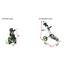 Clicgear Rovic RV2L Golf Trolley - Charcoal/Lime - thumbnail image 2