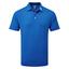 FootJoy Pique Solid Athletic Fit Golf Polo - Royal Blue