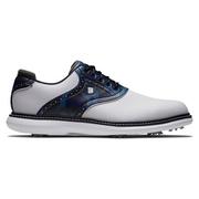 FootJoy Traditions Golf Shoes - White/Navy/Multi