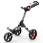 PowaKaddy MICRA Golf Push Trolley - Gun Metal/Red - thumbnail image 1