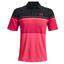 Under Armour Playoff 2.0 Golf Polo Shirt - Black/Pink - thumbnail image 1