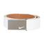 Nike Women's Leather Swoosh Golf Belt - White - thumbnail image 1
