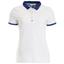 Green Lamb Patsy Jersey Club Polo - White / Ocean - thumbnail image 1