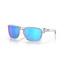 Oakley Sylas Sunglasses - Polished Clear w/Prizm Sapphire Lens - thumbnail image 1