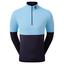 FootJoy Colour Block Midlayer Golf Sweater - True Blue Navy - thumbnail image 1