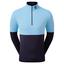 FootJoy Colour Block Midlayer Golf Sweater - True Blue Navy - thumbnail image 1