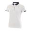 Green Lamb Paige Jersey Knit Golf Polo Shirt - White/Navy Front Thumbnail