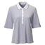 Swing Out Sister Peony Waffle Golf 1/2 Sleeve Polo Shirt - Peri - thumbnail image 1