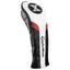 TaylorMade Rescue/Hybrid Headcover - White/BlackRed - thumbnail image 1
