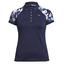 Rohnisch Womens Leaf Block Polo Shirt - Navy Leaves Gallery Image - thumbnail image 1