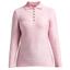 Rohnisch Wave Womens Long Sleeve Golf Poloshirt - Rose Pink - thumbnail image 1