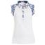 Green Lamb Piper Sleeveless Trim Polo - White / Ocean - thumbnail image 1