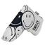 Smiley Original Golf Blade Putter Headcovers - White - thumbnail image 1
