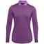 Under Armour Womens Zinger Long Sleeve Golf Polo Shirt - Purple - thumbnail image 1